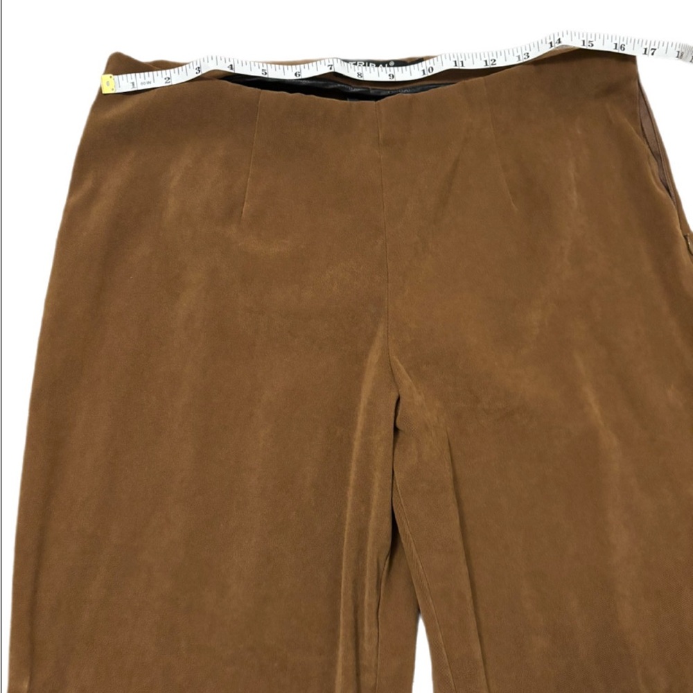 Tribal Stretch Faux Suede Pull-On Pants Brown - Size 10P - Picture 4 of 6